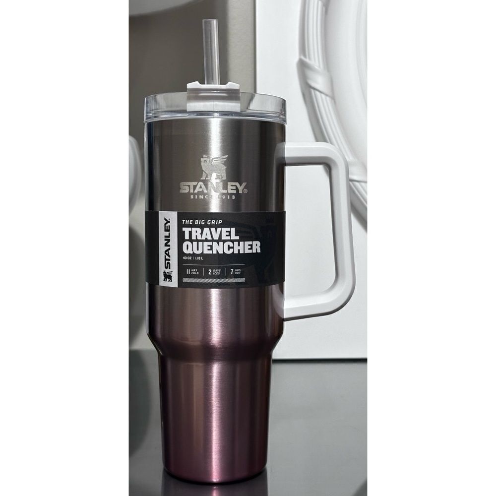 Stanley Adventure Quencher 40oz‎ Stainless Steel Tumbler, CHAMPAGNE OMBRE